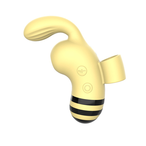 Female bee sucking vibrator, couple's novelty sex toy, clitoral teasing, tongue licking, self-pleasing device, sex accessory for cross-border trade.