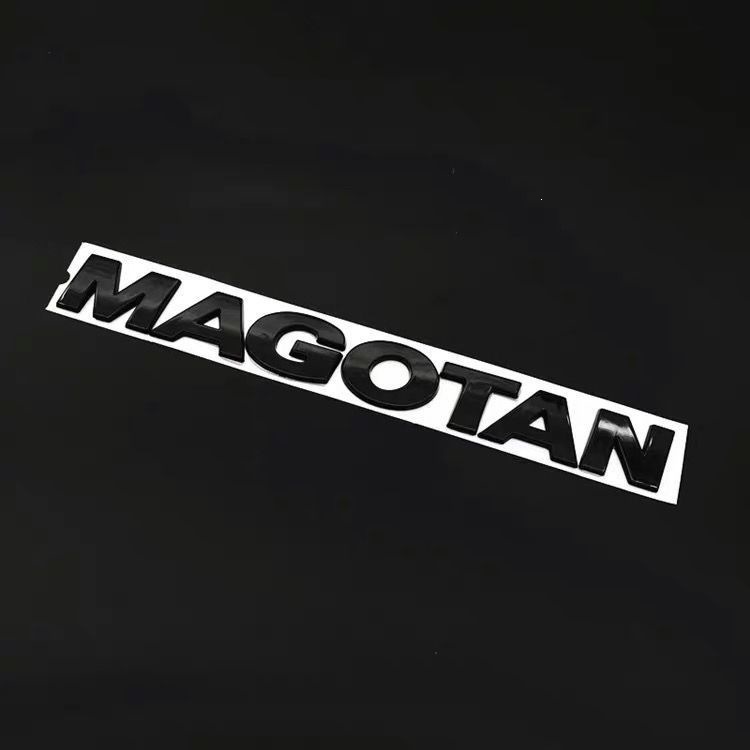 Suitable for FAW-Volkswagen Magotan car logo rear emblem sticker, new Magotan B7/B8 rear emblem with English letters and displacement label