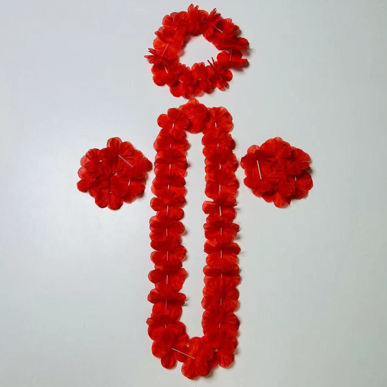 100cm Hawaian coronas 24 pares de eventos festivos multicolores fiesta fiesta creativa decoración de coronas de flores