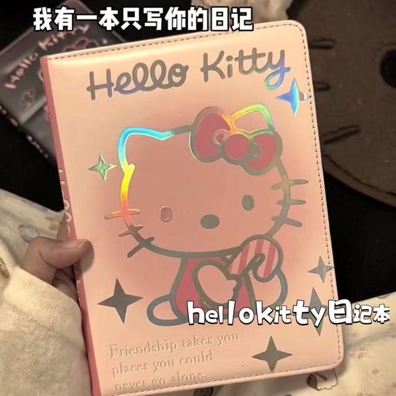 超かわいい KT 猫紙レーザー漫画ニャー メモ帳 HD カラー ページ高級レザー ユニバーサル|undefined