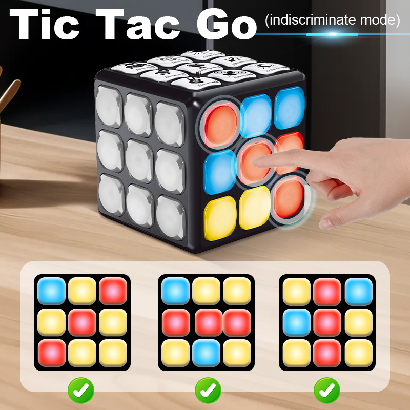Amazon juego de rompecabezas eléctrico música interactiva multifunción Cubo de Rubik luz cambiable electrónica para niños Cubo de Rubik