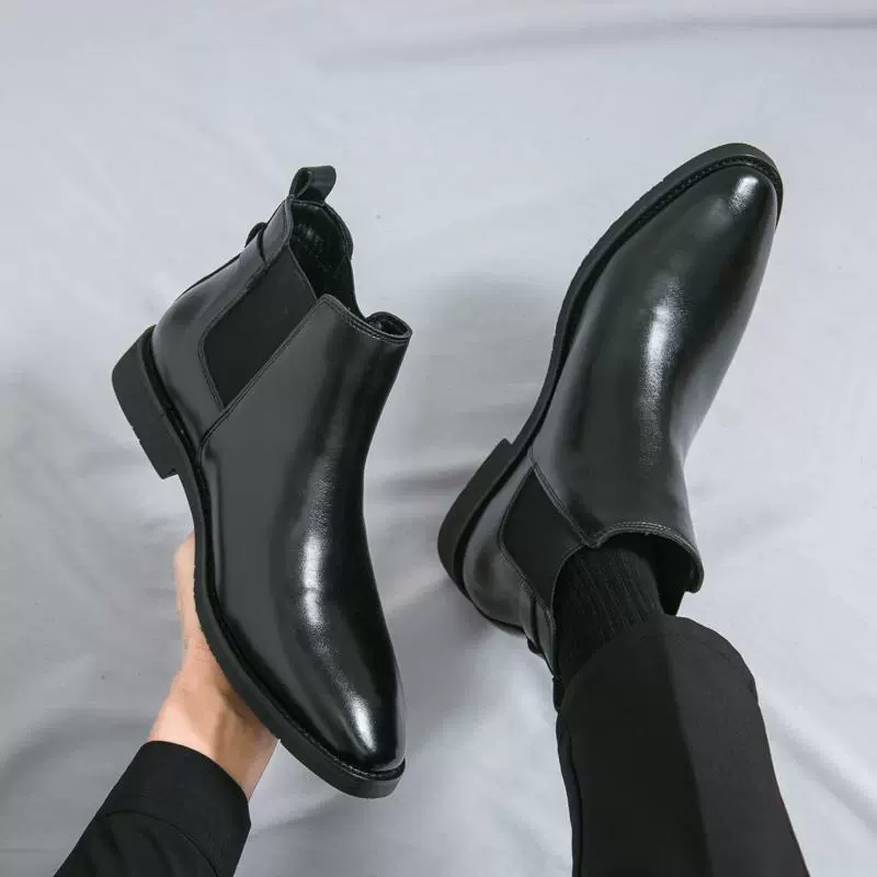 Martens, челси, ботинки, высокие ботинки в английском стиле для кожаной обуви, осень