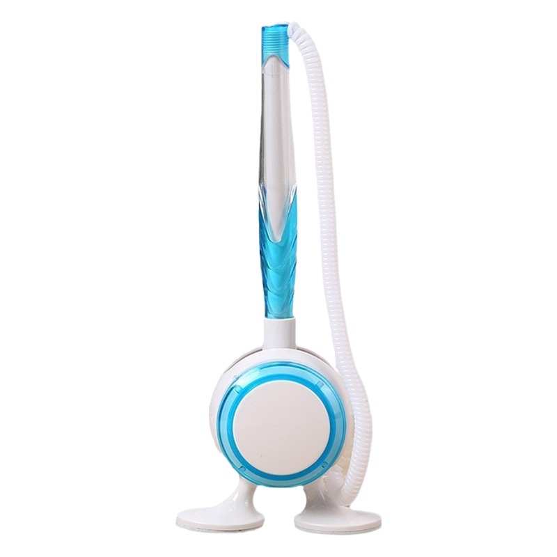 Plastic Vertical Two-Leg Desk Pen Creative Desktop Fixed Sign Pen Spring Rope Pen Advertising Neutral Desk Pen Printing