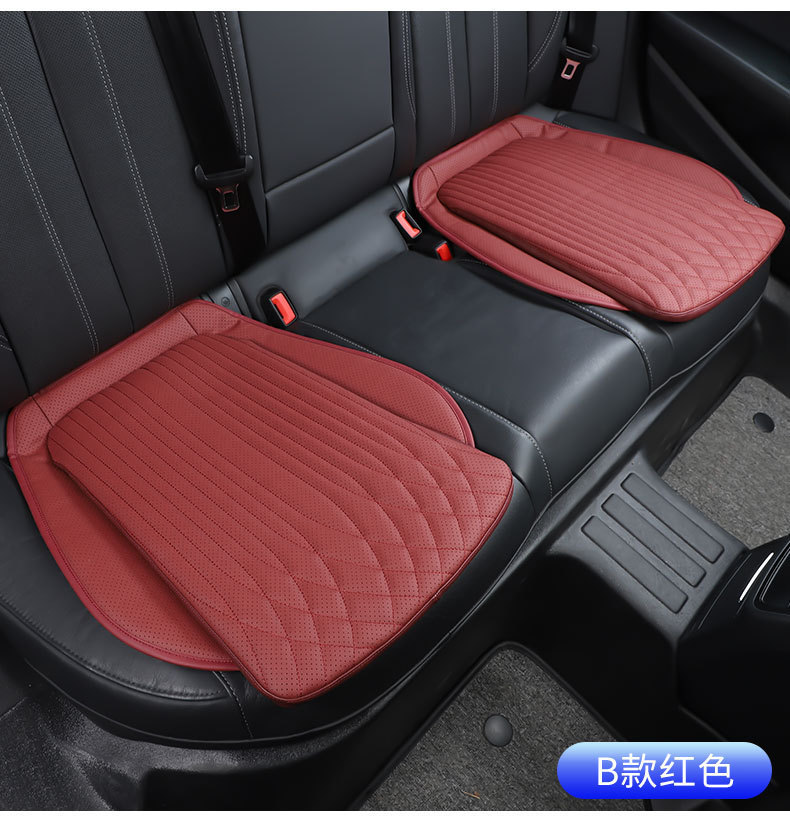 Car Seat Cushion, Universal for All Seasons, High-End Rear Integrated High-Rebound Sponge Flat Single-Piece Seat Cushion Cover