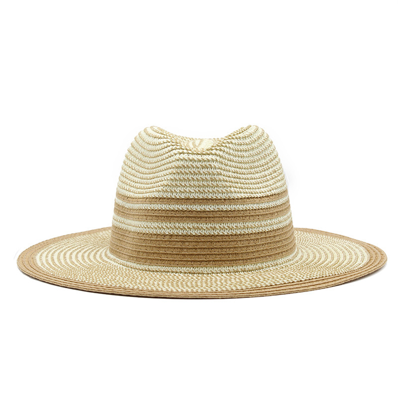 Women's Simple Style Classic Style Color Block Flat Eaves Straw Hat display picture 5