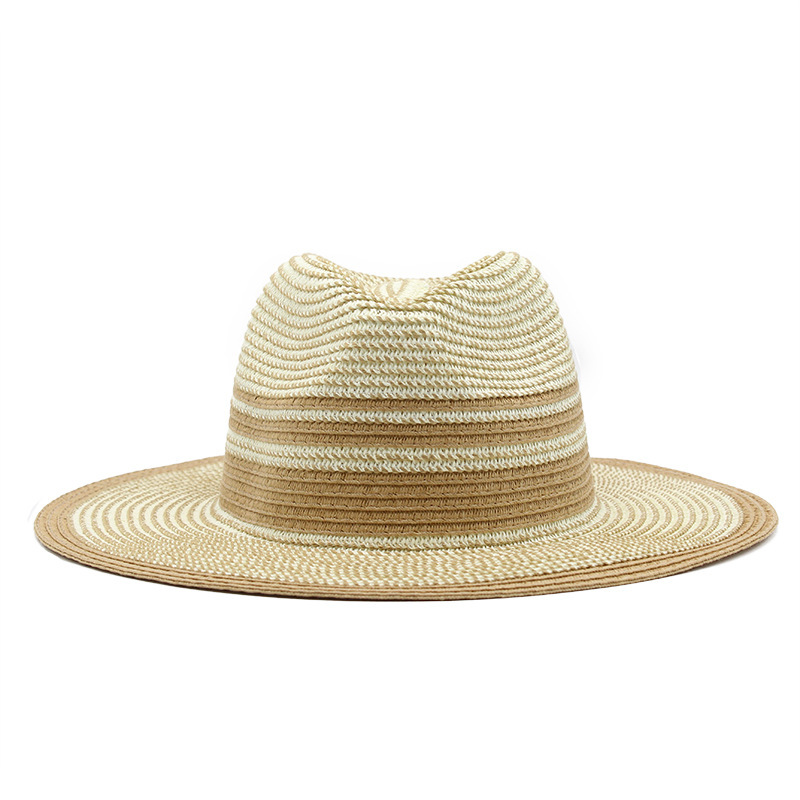 Women's Gender Simple Style, Classic Style Style Women's Simple Style Classic Style Color Block Flat Eaves Straw Hat