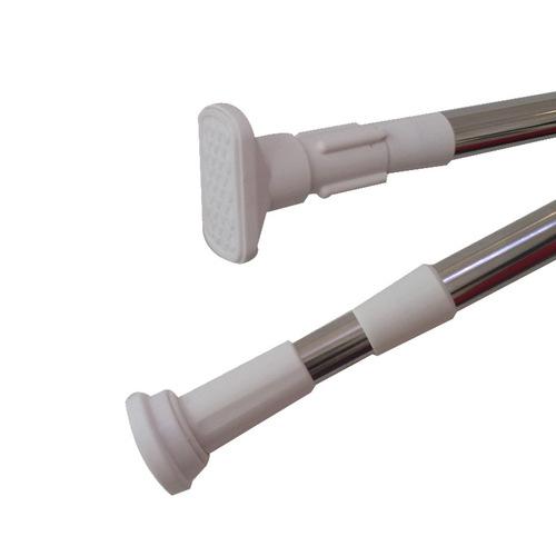 Extra-long 6-meter curtain rod without punching, telescopic rod, thickened 3-meter 4-meter shower curtain support rod, stainless steel clothes drying rod
