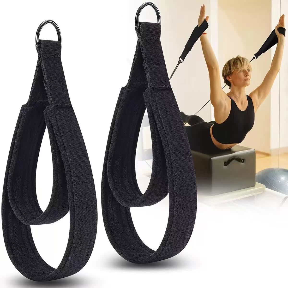 Double Loop Pilates Yoga Ankle Buckle Calf Strap Wrist Strap Pull Strap Double Loop Straps