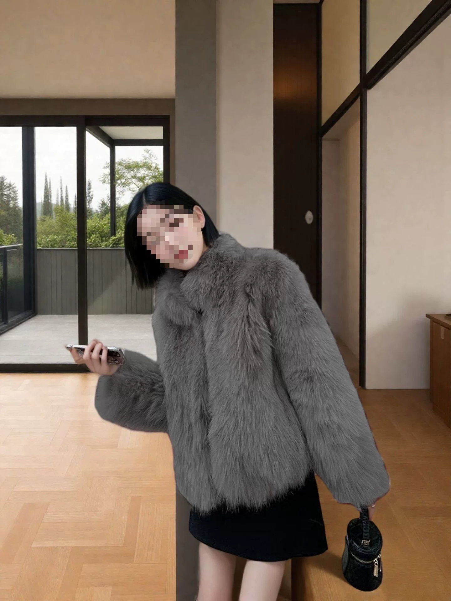 Демисезонная теплая куртка, стиль Chanel, корейский стиль