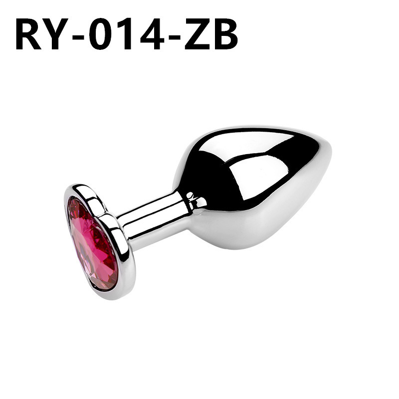 Corazón de metal plug anal back patio para usar artículos sexuales dilatadores coquetear al por mayor SM artículos sexuales para adultos
