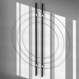 不锈钢拉手方圆极简独特设计实木门把手推拉玻璃门拉手办公楼酒店