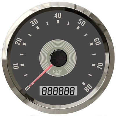 85mm retro taxometr, tənzimlənən vaxt və sürət həddi siqnalı, 12V24V benzin/dizel