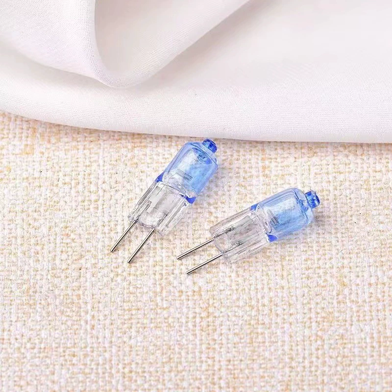 12VG4 низковольтная галогенная лампа для ароматерапии, 5W/10W/20W/35W, кристаллическая лампа с двухконтактным разъемом, синяя