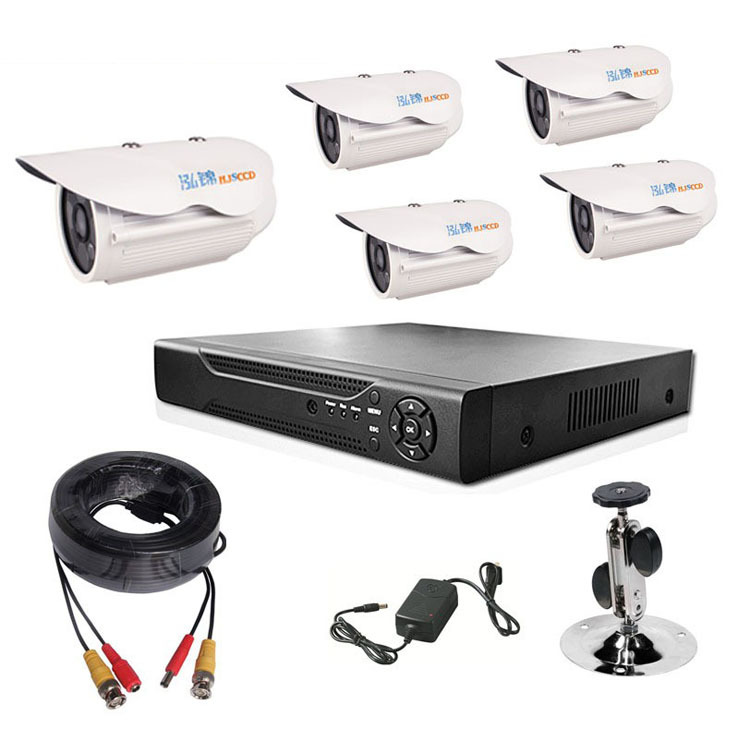 Paquete de equipos de monitoreo de 5 vías Paquete de cámaras de monitoreo de alta definición Paquete de monitores de seguridad Fabricante