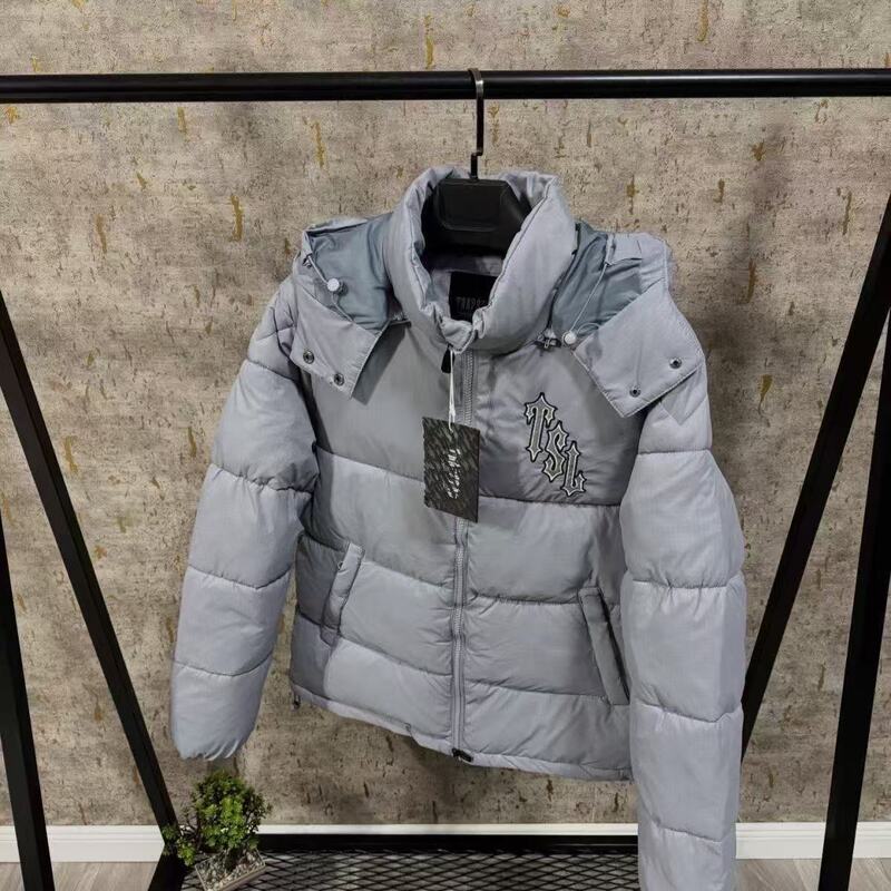 Cross-Border Winter New Trapstar Hooded Hip-Hop Cotton Jacket for Men and Women, Couple Style Thickened Warm Coat