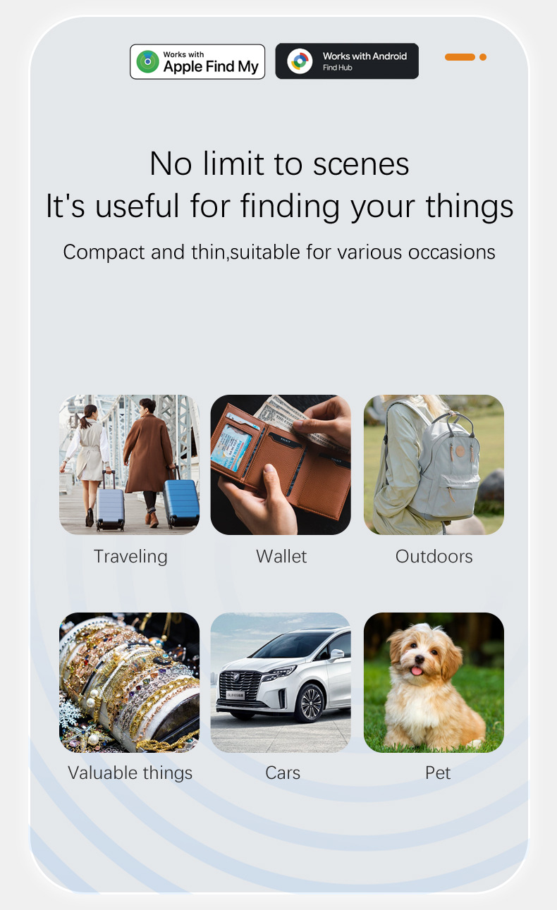 iOS Android GPS tracker, key locator, anti-loss tracker for car keys