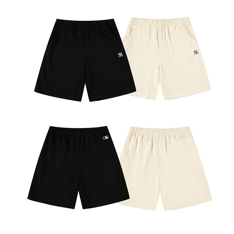 25S Trendy Brand New Mlb Presbyopic Shorts Embroidered Small Label Casual Five-Point Pants Loose Casual Versatile Same Style for Men and Women