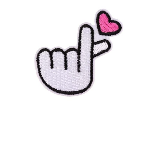 Embroidery Patch Computer Embroidery Fashion DIY Lipstick Octopus Heart Gesture Clothes Decoration Patches 