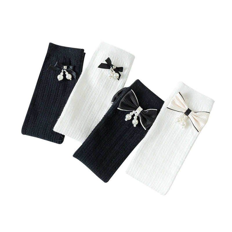 Thin colored breathable children's summer knee socks for elementary school students, mid-length