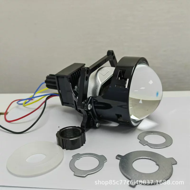 Cross-border hot-selling automobile and motorcycle headlight modification 3-inch lossless LED dual-light lens headlight headlight 12V