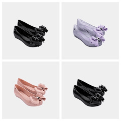 Brazil Melissa Children's Jelly Shoes 2024 New Model Big Kid Butterfly Bow Girl Princess Single Shoes Spring Autumn