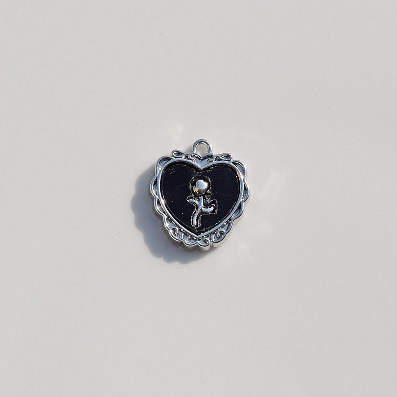 20g Weight Pendant Jewelry Making Type Charms Classification 10 PCS/Package Quantity Alloy Material Heart Shape Pattern All Seasons Season Polished Finish Plating Design Sweet Style 10 PCS/Package Alloy Heart Shape Polished Pendant Charms 7