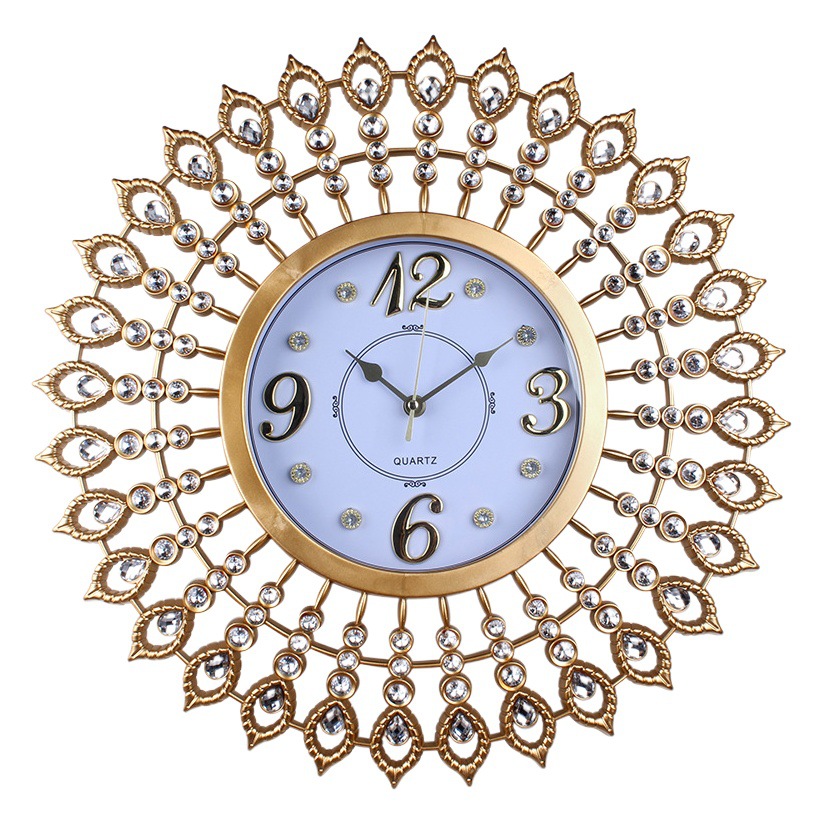 Antiguo hogar decorativo reloj digital marco tridimensional diseño hueco Reloj de pared reloj de cuarzo de escaneo puntual