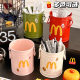 Mcdonald's Cute Creative Pen Holder Retro High-Looking Personalized Ornaments Student Desktop Office Stationery Storage Box