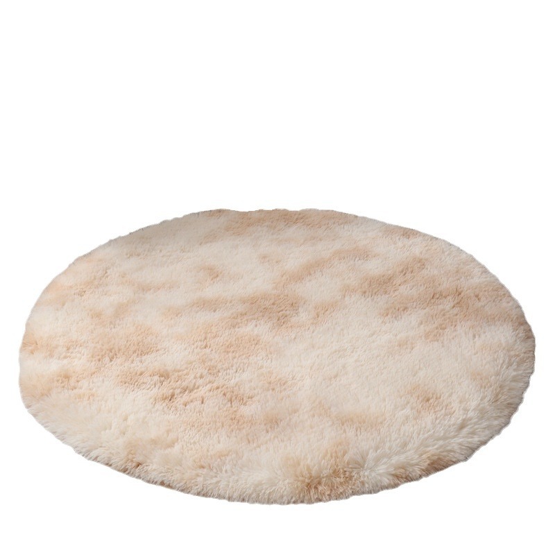 Alfombra teñida y enrollada del norte de Europa Alfombra de la mesa de centro de la sala de estar Cesta colgante del dormitorio Alfombra de la silla de la computadora Tocador Alfombra del piso del guardarropa