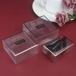 Large gift box with square box PVC candy packaging box transparent snowflake crisp gift box candy candy box gift box