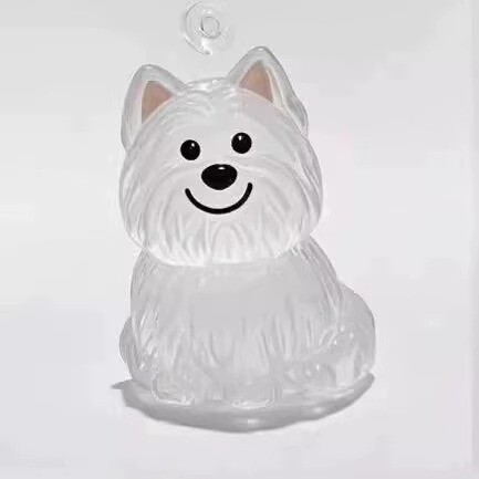 子猫と子犬透明毛収納ボックスかわいい動物毛玉収納ペンダント装飾記念ダストボックスギフト|undefined