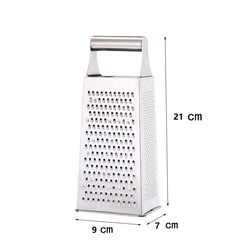 Household stainless steel grater, kitchen multi-function grating tool, four-sided vegetable grater wholesale