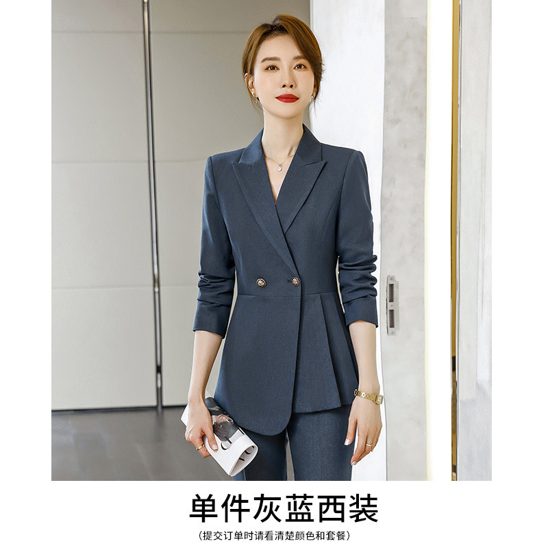秋冬の新型スーツのコートの女性感の職業服の女性スーツのマネージャーのスーツのスーツのスーツのスーツの面接の作業服|undefined