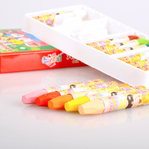 Watermelon Taro safe and easy to wash 36-color hexagonal oil pastels RO66691-4 children's color painting crayons