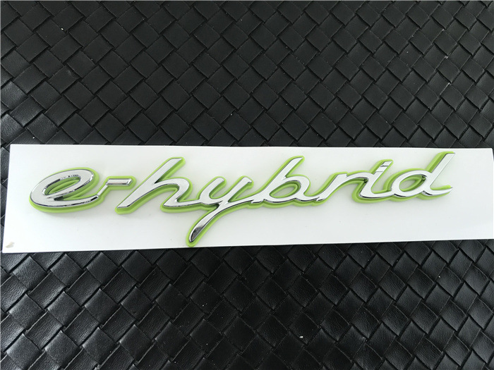 Suitable for Porsche New Energy Car Logo Macan Panamera Panamera4S Green E-Hybrid Tail Logo