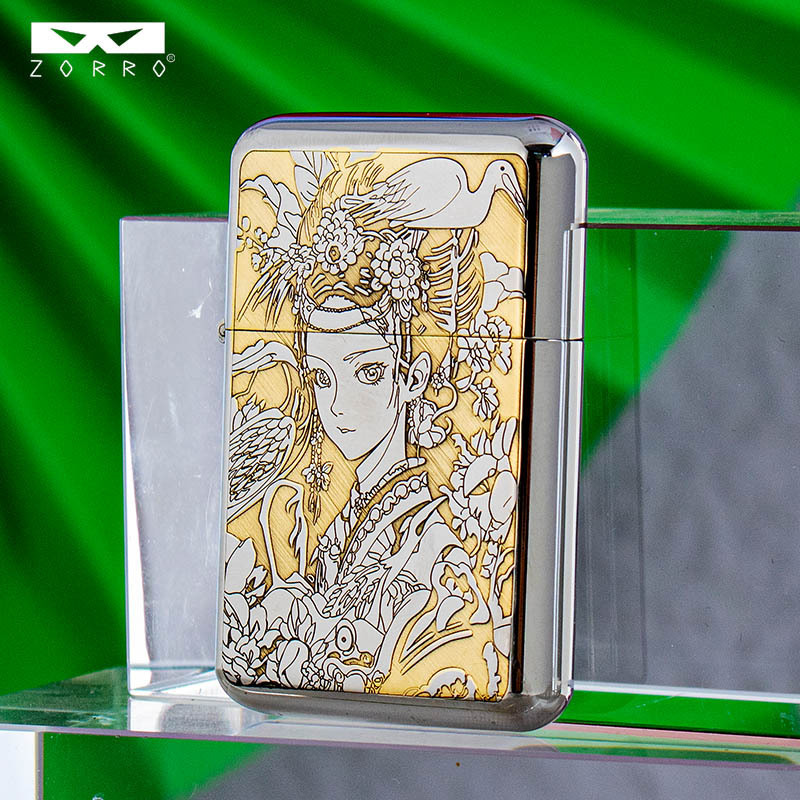 Z790第三世代九天玄女灯油ライター金属製直火耐久性個性派クリエイティブメンズライター卸売|undefined