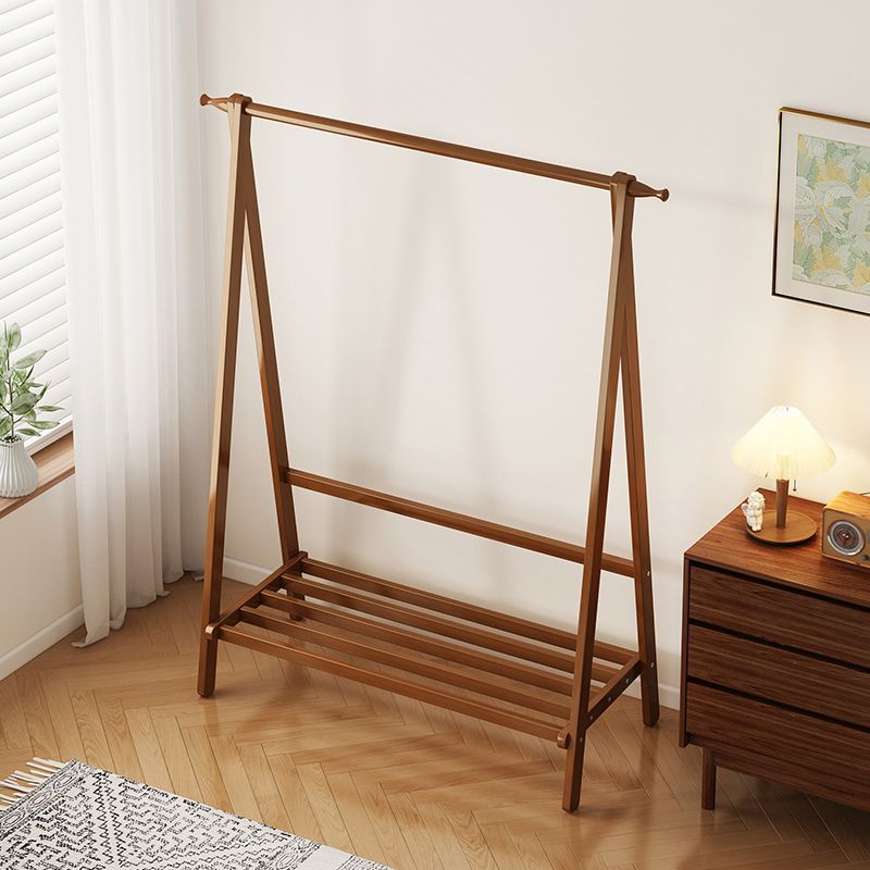M0B Bamboo Clothes Rack Floor-Standing Bedroom Clothes Rack Simple Clothes Storage Japanese-Style Household Clothes Drying Rack