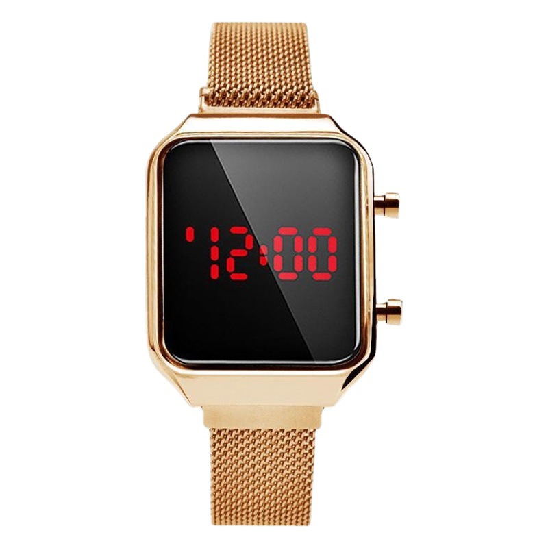 Comercio exterior caliente nueva moda estudiante deportes reloj TikTok LED aleación con imán hebilla Apple reloj electrónico