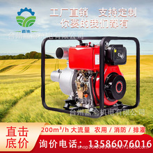 立式大功率柴油抽水機大流量農用灌溉自吸抽水泵高揚程電啟動46寸