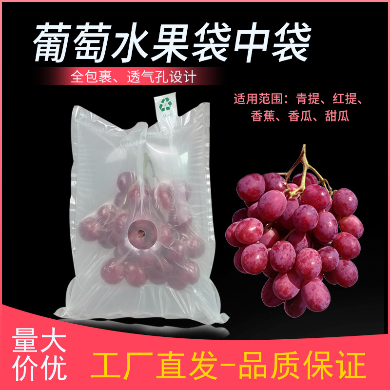 葡萄充气袋中袋口红水果充气泡柱防震防摔防压包装缓冲快递包装