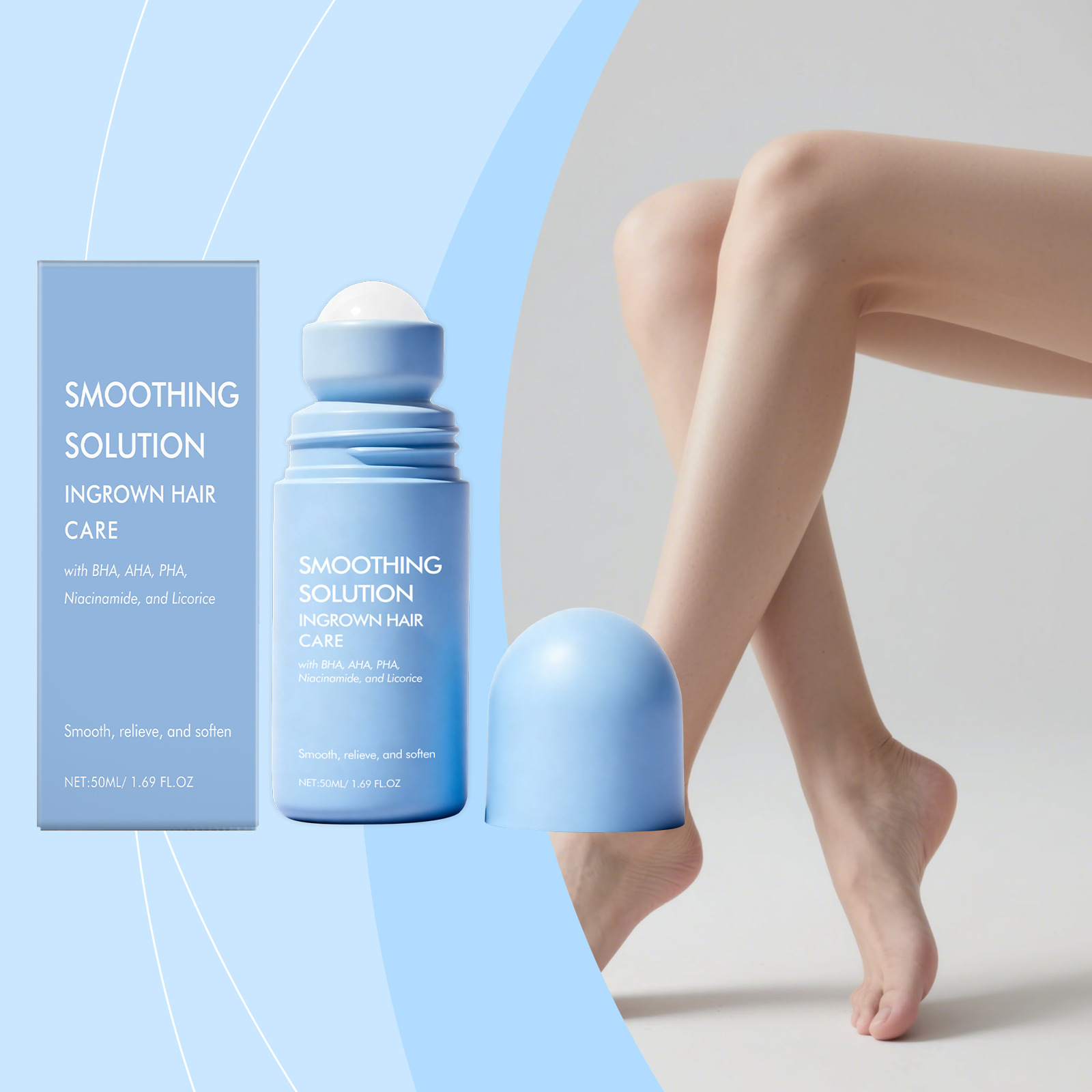 Hair Removal Essence Roll-On Gentle Cleansing for Whole Body Skin Nourishing, Softening, and Moisturizing Daily Care Hair Removal Roll-On