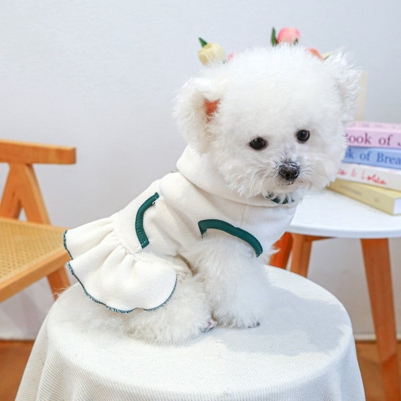 現物クロスボーダー爆金ペット子犬猫服源工場秋冬新作テニスワンピース卸売り|undefined