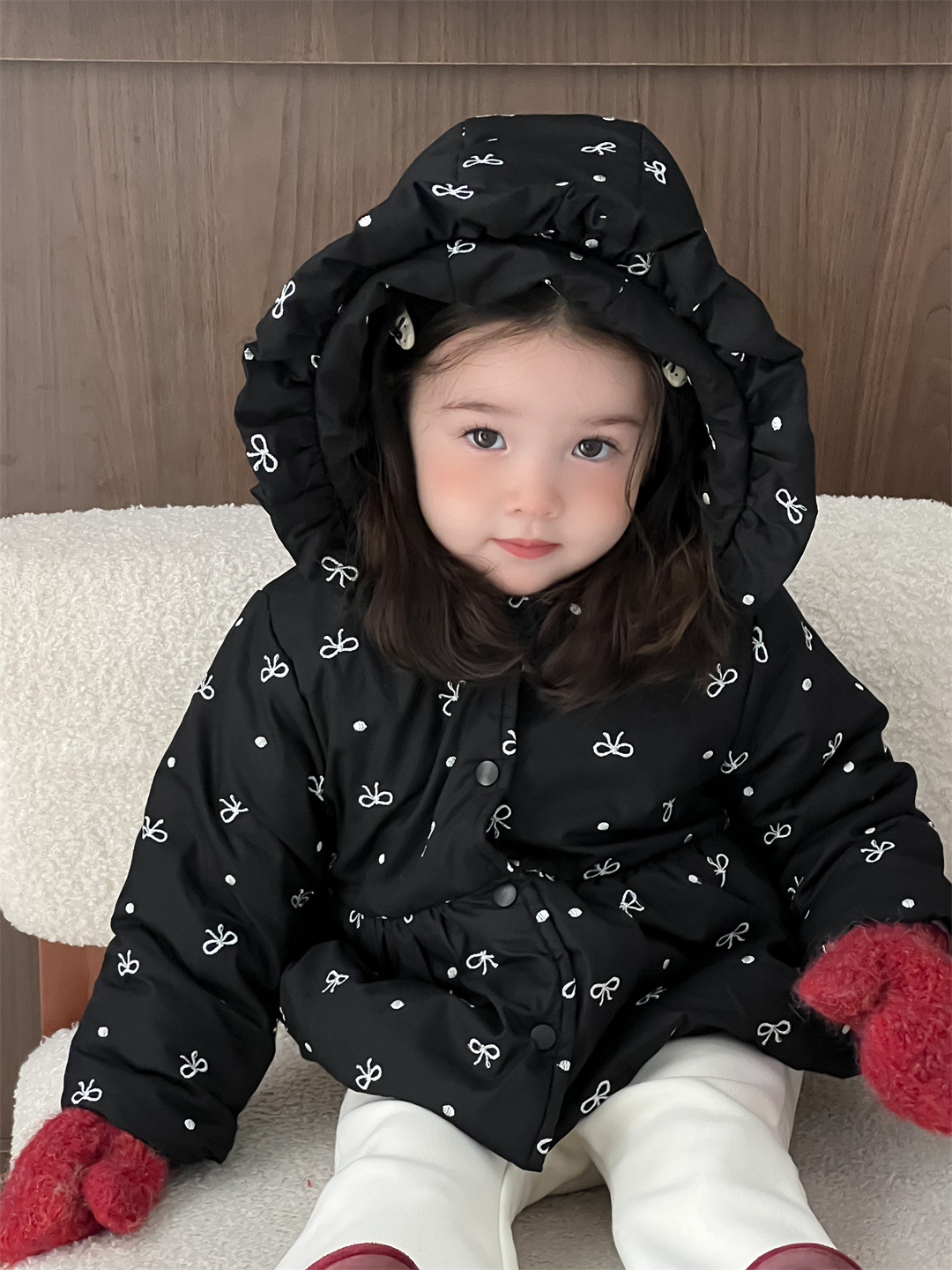 Baby invierno abrigo de algodón grueso ropa de bebé invierno ropa infantil coreana abrigo de algodón encapuchado