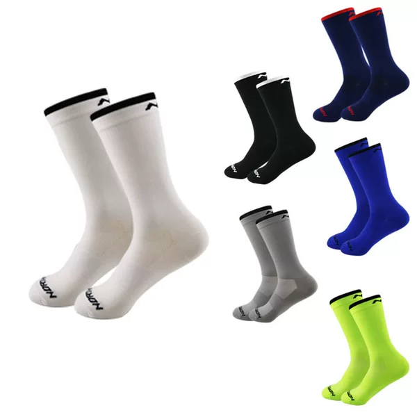 Nw Men's and Women's Spring and Summer Outdoor Sports Socks, Sweat-Absorbent and Breathable Cycling Socks, Running and Hiking Socks