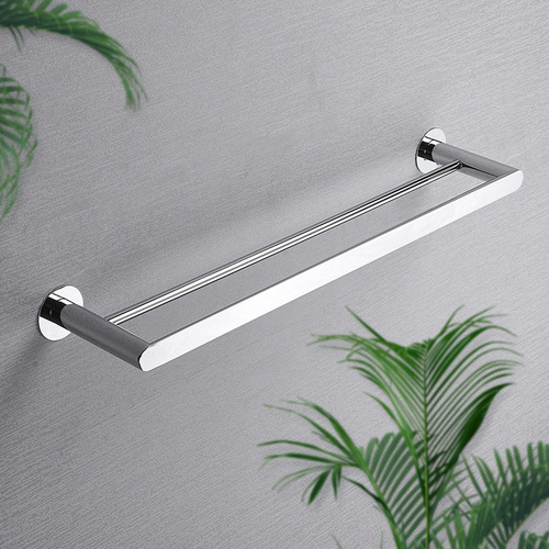 New Product 304 Stainless Steel Towel Rack Bathroom Shower Towel Rod Bathroom Shelf Rack Hardware Hook Set