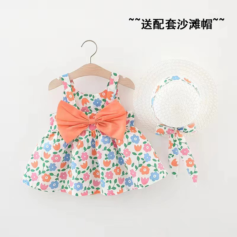Dress Xiangyang Flower Orange (Send Hat)