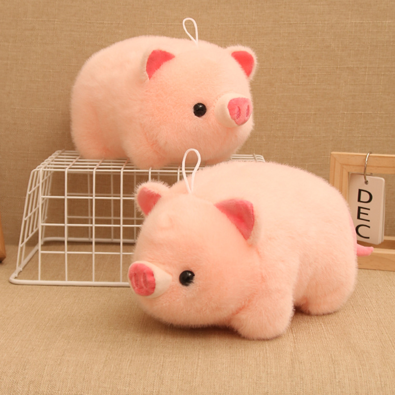 Lindo muñeco de peluche de cerdo rosa lindo muñeco de muñeca de trapo de niña de 8 pulgadas regalo de boda muñeca de lanzamiento al por mayor