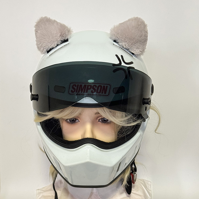 입체적인 고양이 귀 - 회색