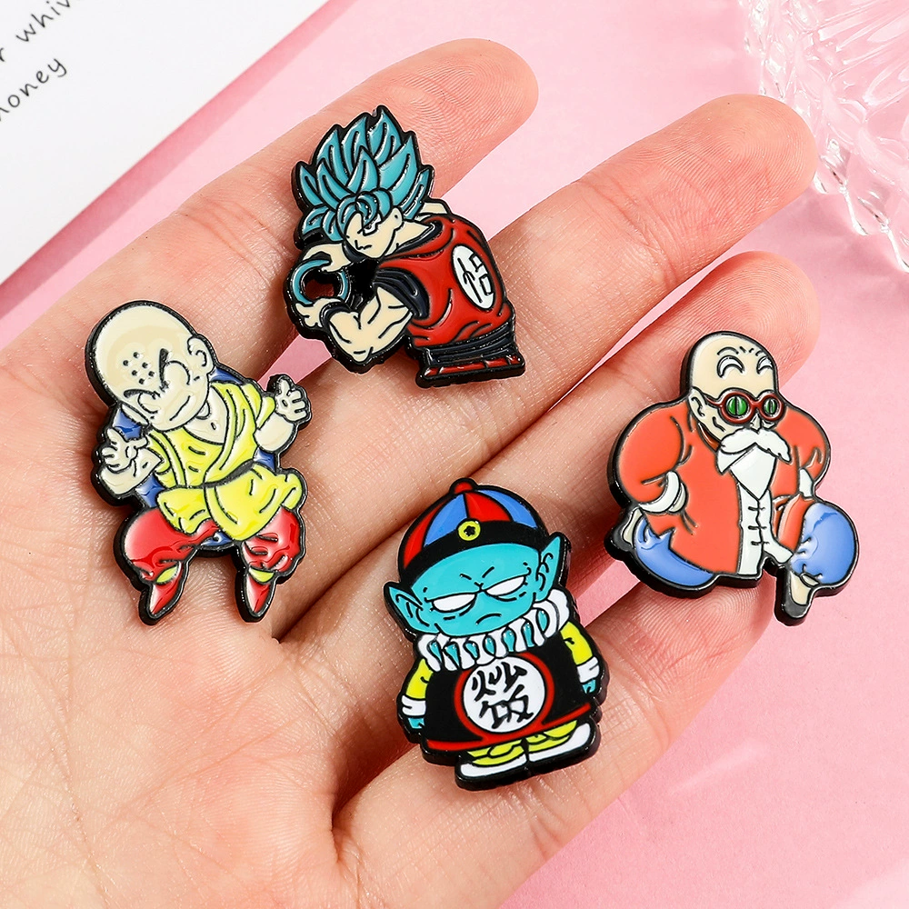Dragon Ball, японская мультяшная металлическая брошь, булавка, шляпа, значок
