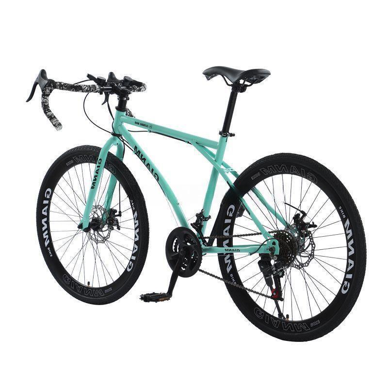 Road Bicycle Road Bike Men's and Women's Urban Cycling Commuting Light Variable Speed Solid Tire Retro Thin Wheel Adult Bicycle